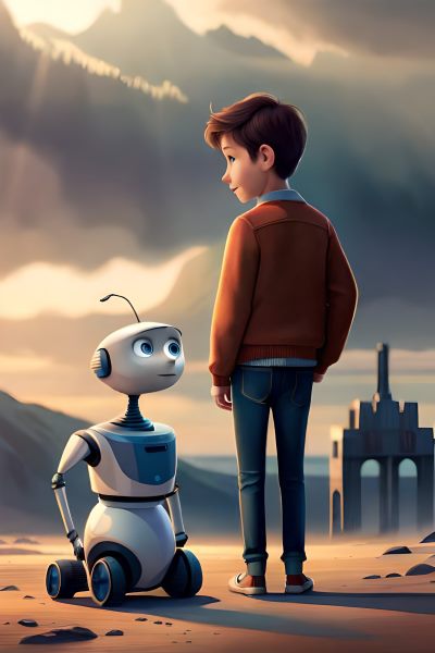 Boy with Robot