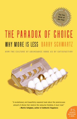 Book Cover for The Paradox of Choice by Barry Schwartz