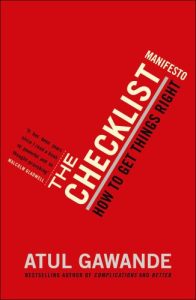 Book Cover for The Checklist Manifesto by Atul Gawande