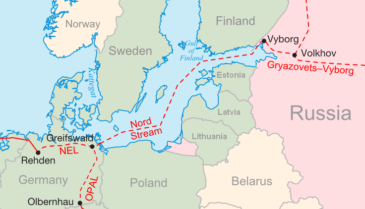 Yergin-Nord Stream Map of Nord Stream